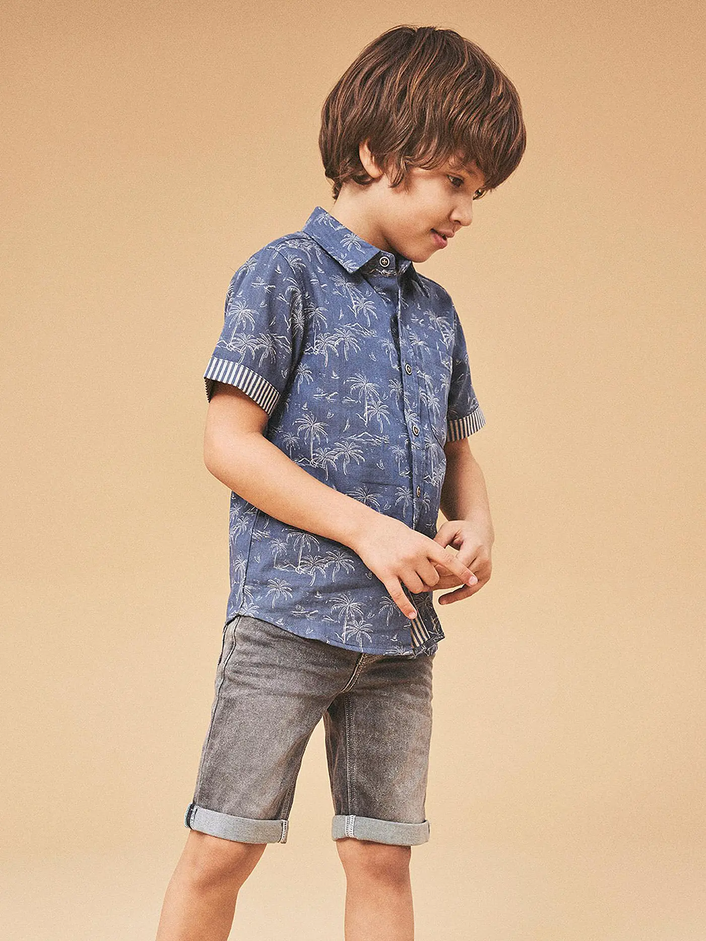 NAME IT | Jungen Shorts NKMTHEO DNMCLAS | grau